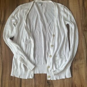 Old Navy Women's Cream Cardigan Sweater